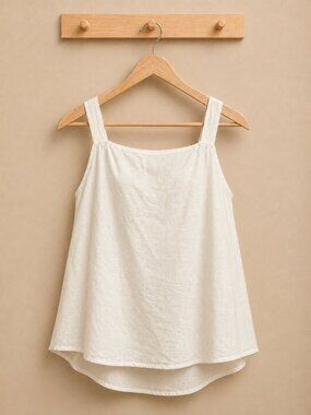 NOMAD The Label 100% French Linen Soella Top NWT Coconutl
